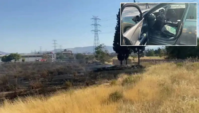 İzmir’de Otluk Alanda Başlayan Yangın AVM Otoparkına Ulaştı!