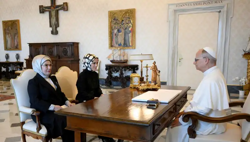 Emine Erdoğan ve Papa Leo: Gazze Üzerine Kritik Görüşme Yapıldı