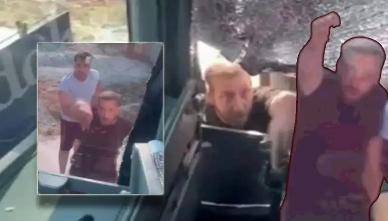 Turistlerin Kabusu: Taşlı Saldırıda Şoförün Başını Yardılar!