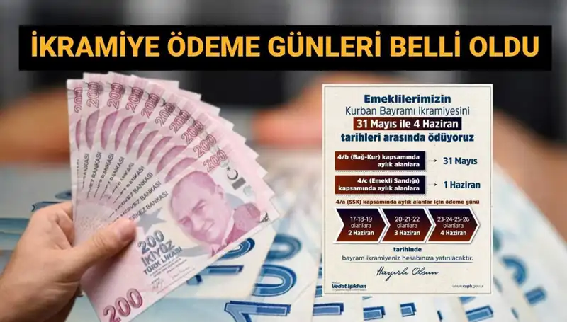 Emeklilere Bayram İkramiyesi Ödemeleri Ne Zaman Yapılıyor?