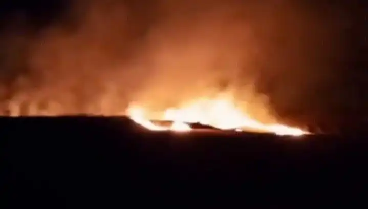 20 Dönüm Tarım Arazisi Kısa Sürede Yerle Bir Oldu