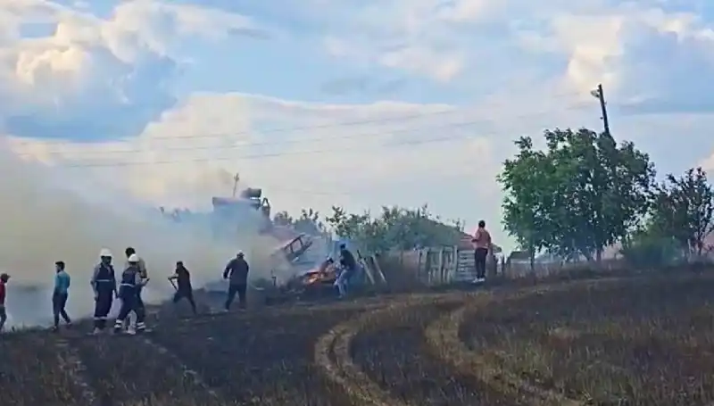 Tarlayı Kundaklayan Şahsı Polis 96 Saatte Tespit Etti