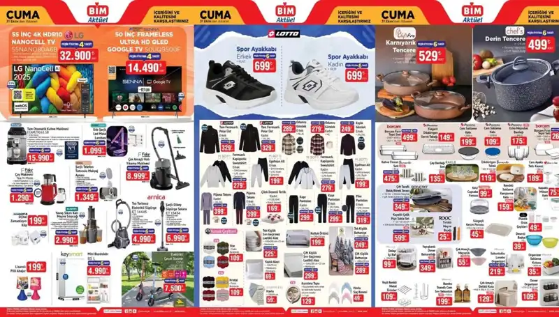 BİM'den 31 Ekim 2025 Aktüel Ürünleri: Kaçırılmayacak Fırsatlar!