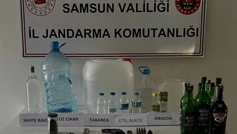 Samsun'da Sahte İçecek Operasyonu: Yüzlerce Litreye El Konuldu!